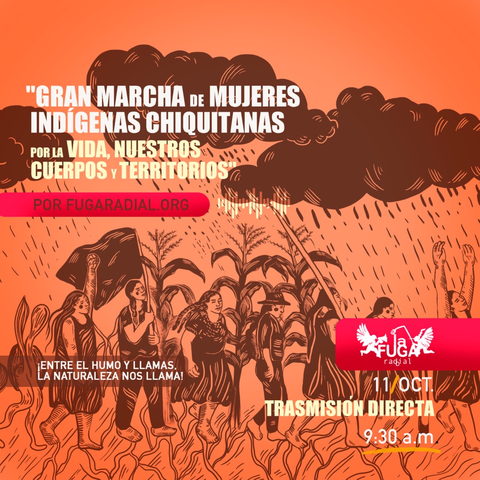 Gran Marcha de Mujeres Indigenas Chiquitanas por la vida, nuestros cuerpos y territorios