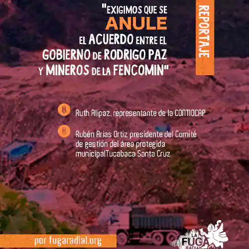 Fuga radial Reportaje - acuerdo entre gobierno y la FENCOMIN