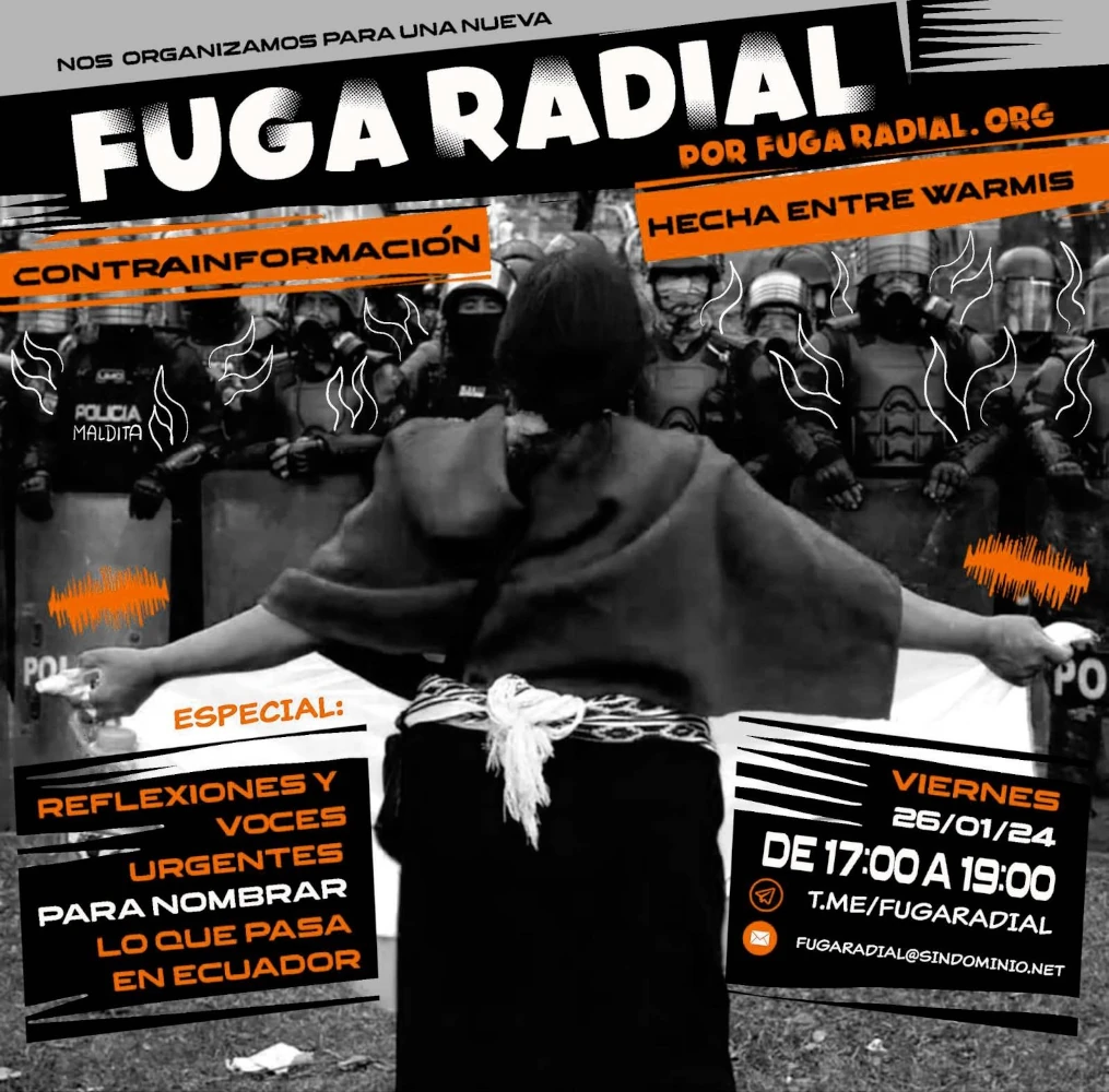 Fuga Radial, transmisión sobre Ecuador.
